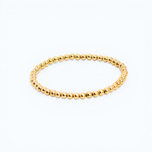 SIGNATURE Gold 4mm Bead Bracelet