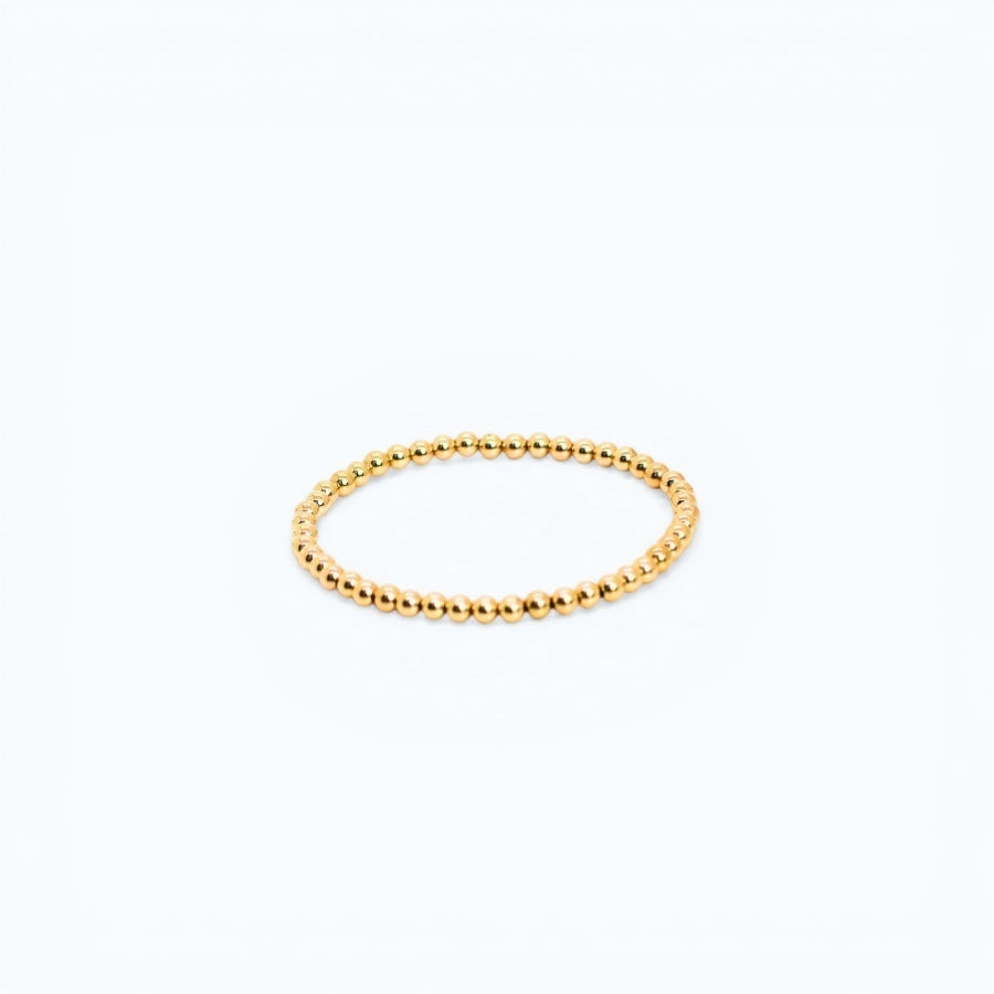 SIGNATURE Gold 4mm Bead Bracelet