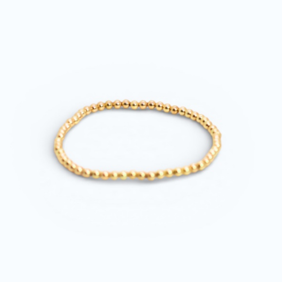 SIGNATURE Gold 4mm Bead Bracelet