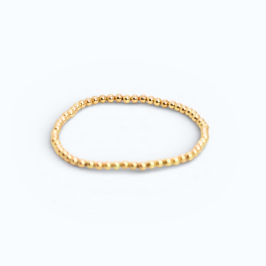 SIGNATURE Gold 4mm Bead Bracelet