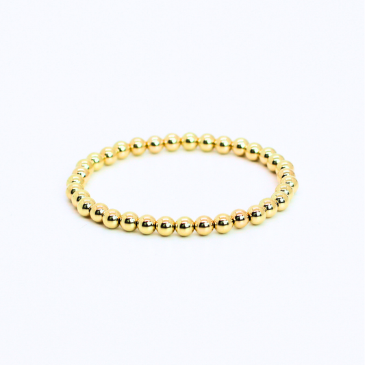 SIGNATURE Gold 5mm Bead Bracelet