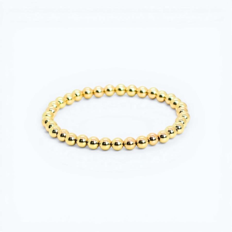 SIGNATURE Gold 5mm Bead Bracelet
