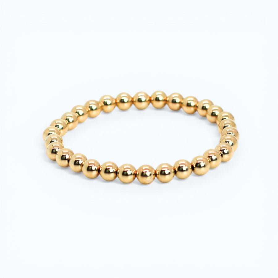 SIGNATURE Gold 6mm Bead Bracelet