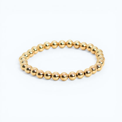 SIGNATURE Gold 6mm Bead Bracelet