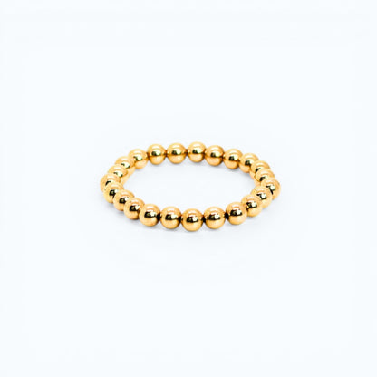 SIGNATURE Gold 8mm Bead Bracelet