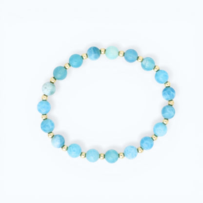 Petite Ease Chalcedony 6mm Bracelet