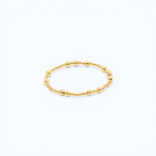 HOPES PROMISE Bead Bracelet, 5mm Gold