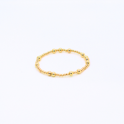 HOPES PROMISE Bead Bracelet, 5mm Gold