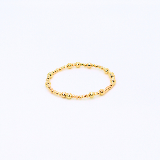 HOPES PROMISE Bead Bracelet, 5mm Gold