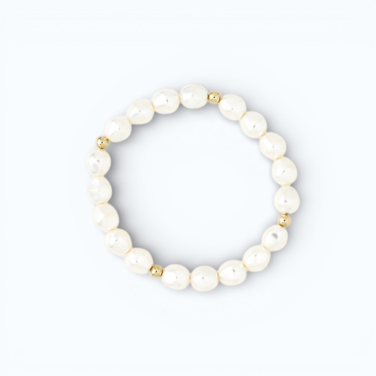 Radiant Pearl Solid Bracelet