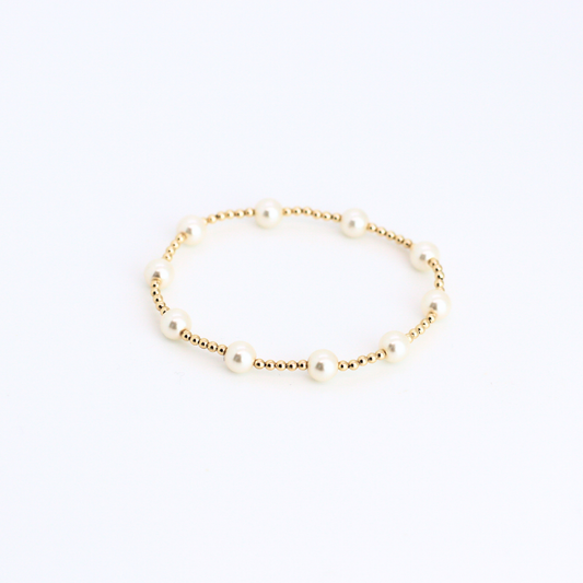 CLASSIC 2mm Gold, 6mm Pearl