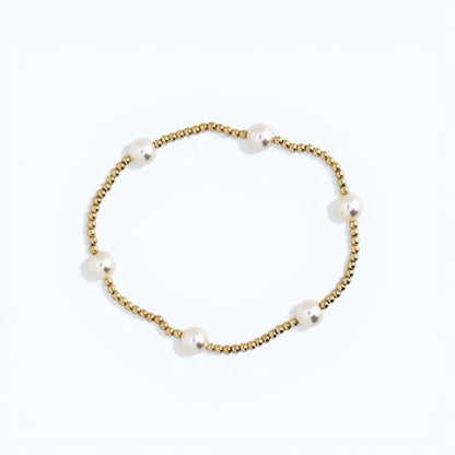 CLASSIC 2mm Gold, 6mm Pearl