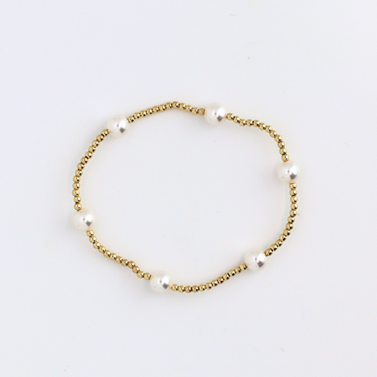CLASSIC 2mm Gold, 6mm Pearl