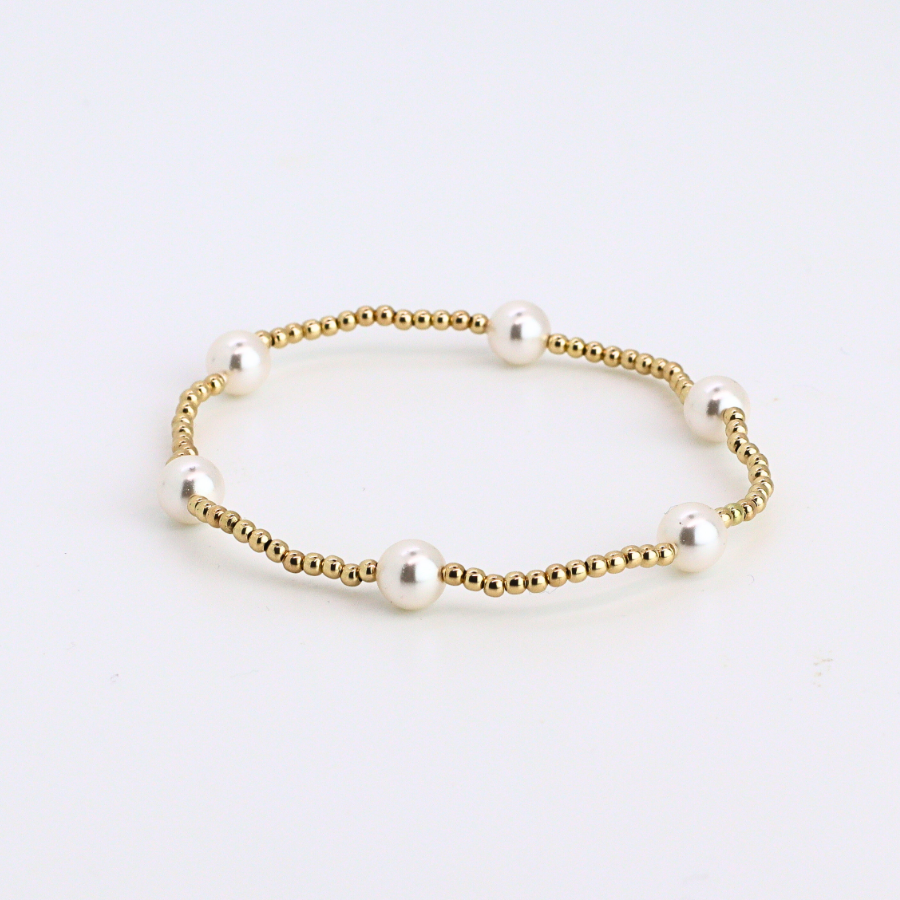 CLASSIC 2mm Gold, 6mm Pearl