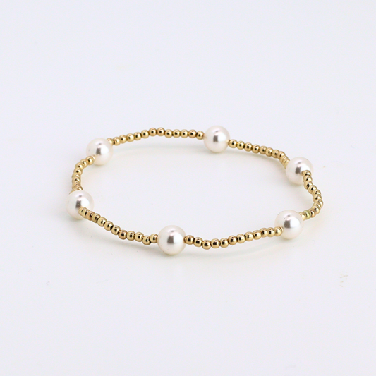 CLASSIC 2mm Gold, 6mm Pearl
