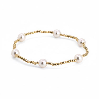 CLASSIC 2mm Gold, 6mm Pearl