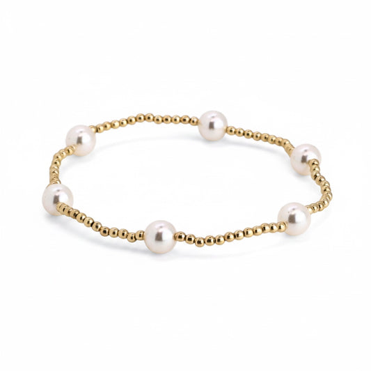 CLASSIC 2mm Gold, 6mm Pearl