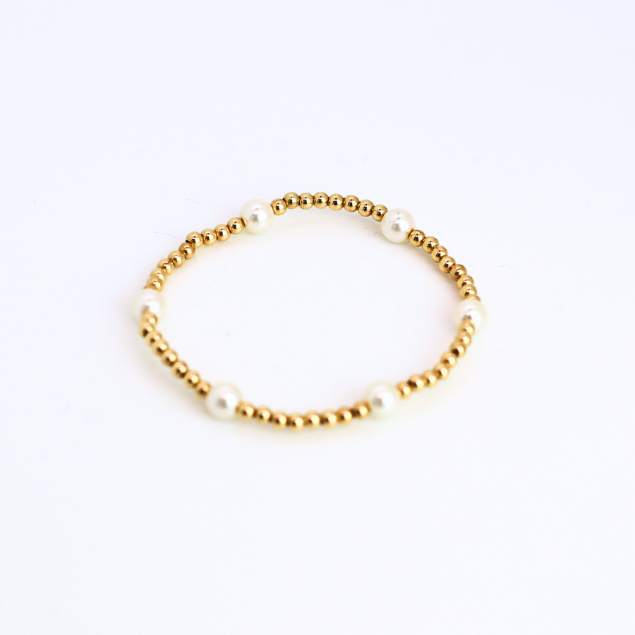 CLASSIC 3mm Gold, 6mm Pearl
