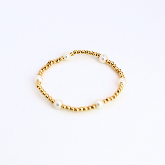 CLASSIC 3mm Gold, 6mm Pearl