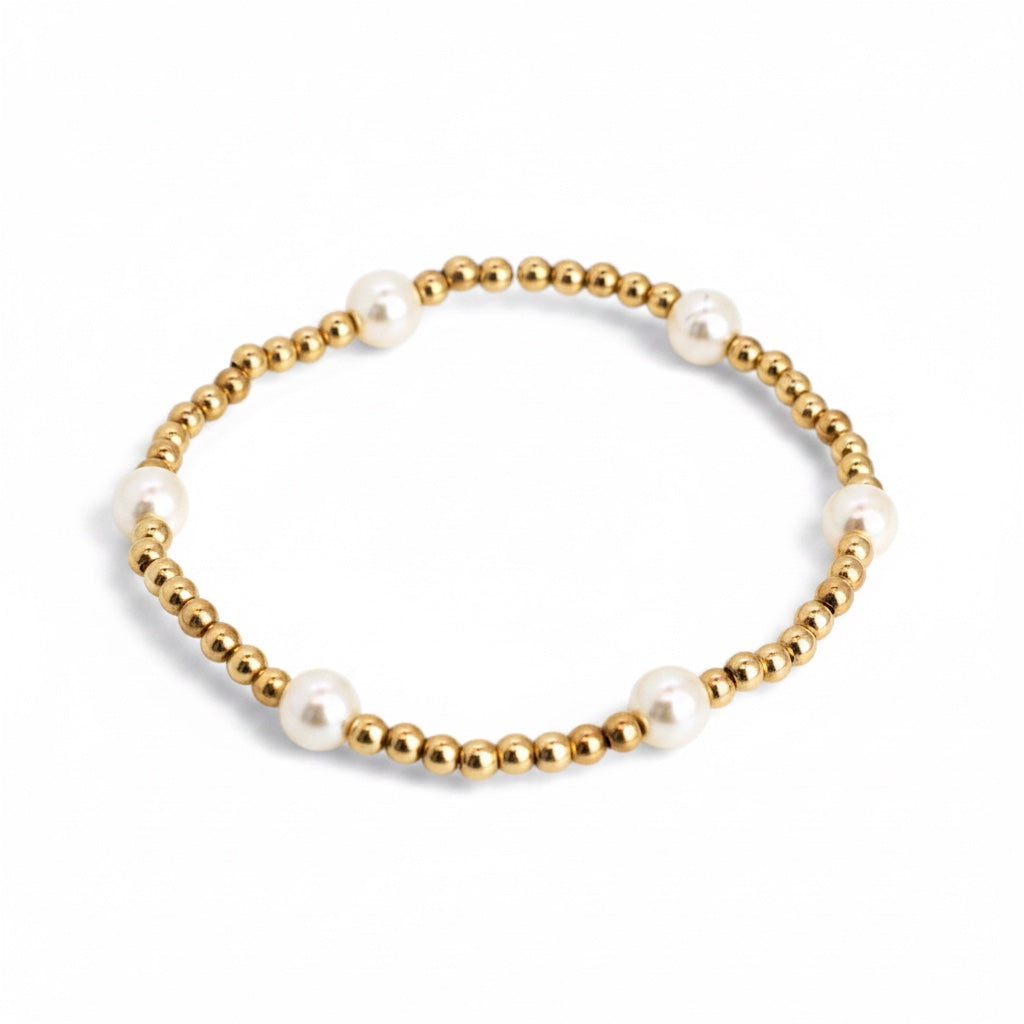 CLASSIC 3mm Gold, 6mm Pearl