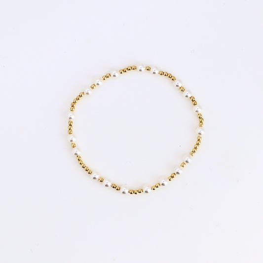 Hope’s Promise 4mm Pearl, 2mm Gold