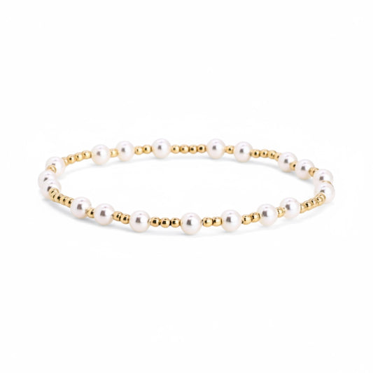 Hope’s Promise 4mm Pearl, 2mm Gold