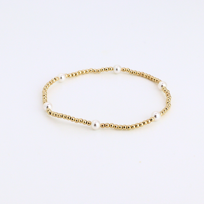 Classic 2mm Gold & 4mm Pearl