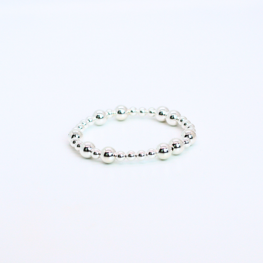 HOPES PROMISE 5mm Bead Bracelet, Sterling Silver