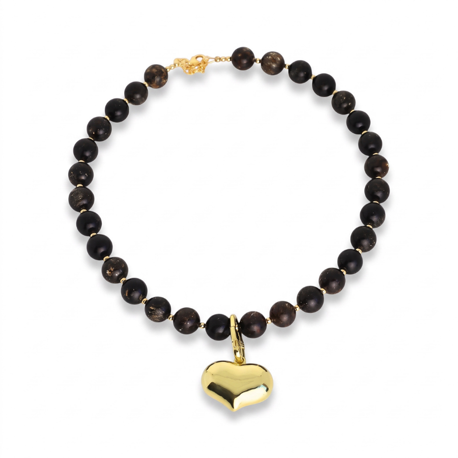 Midnight Heart Necklace
