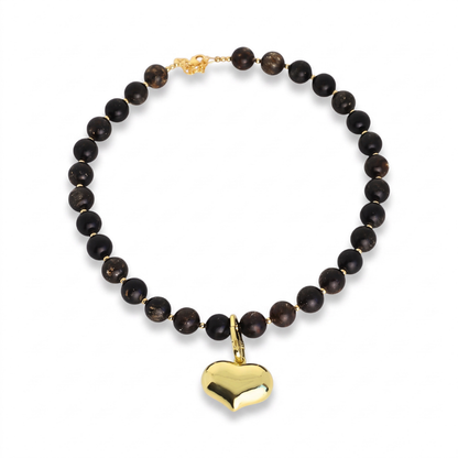 Midnight Heart Necklace