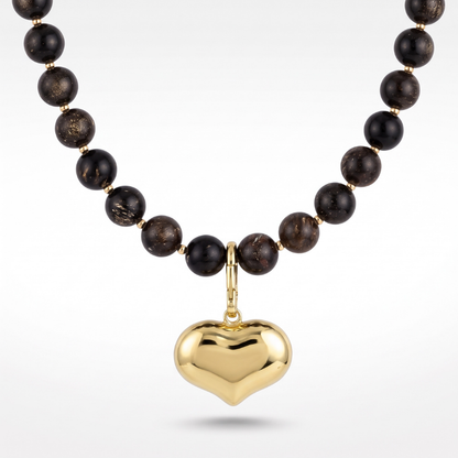 Midnight Heart Necklace