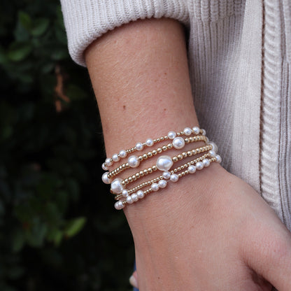 CLASSIC 2mm Gold, 6mm Pearl