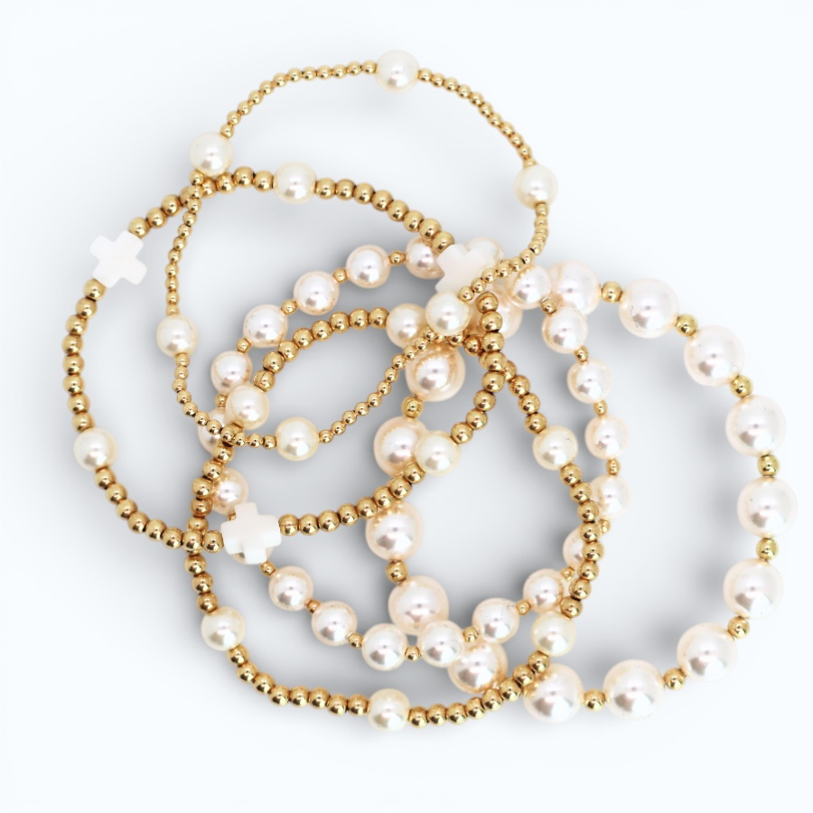 Classic 3mm Gold & 4mm Pearl