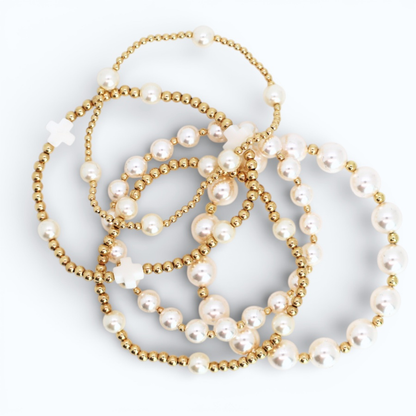 Classic 3mm Gold & 4mm Pearl