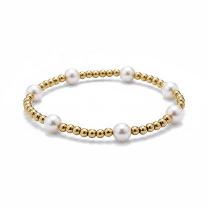 Classic 3mm Gold & 4mm Pearl