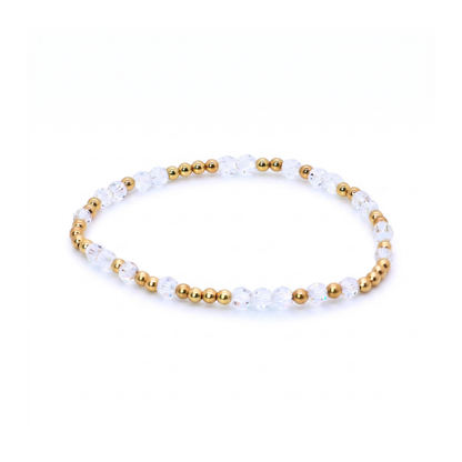 HOPES PROMISE 4mm Swarovski & Gold, Crystal