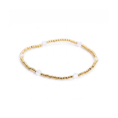 CLASSIC Gold & Swarovski 2mm, Crystal