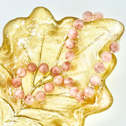 Radiant By Nature, Strawberry Quartz Necklace
