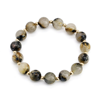 Dune Bracelet — 8mm Rutilated Quartz