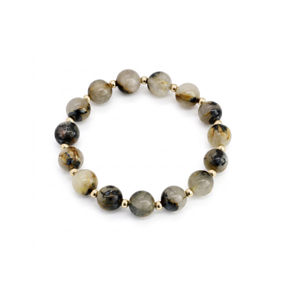 Dune Bracelet — 8mm Rutilated Quartz