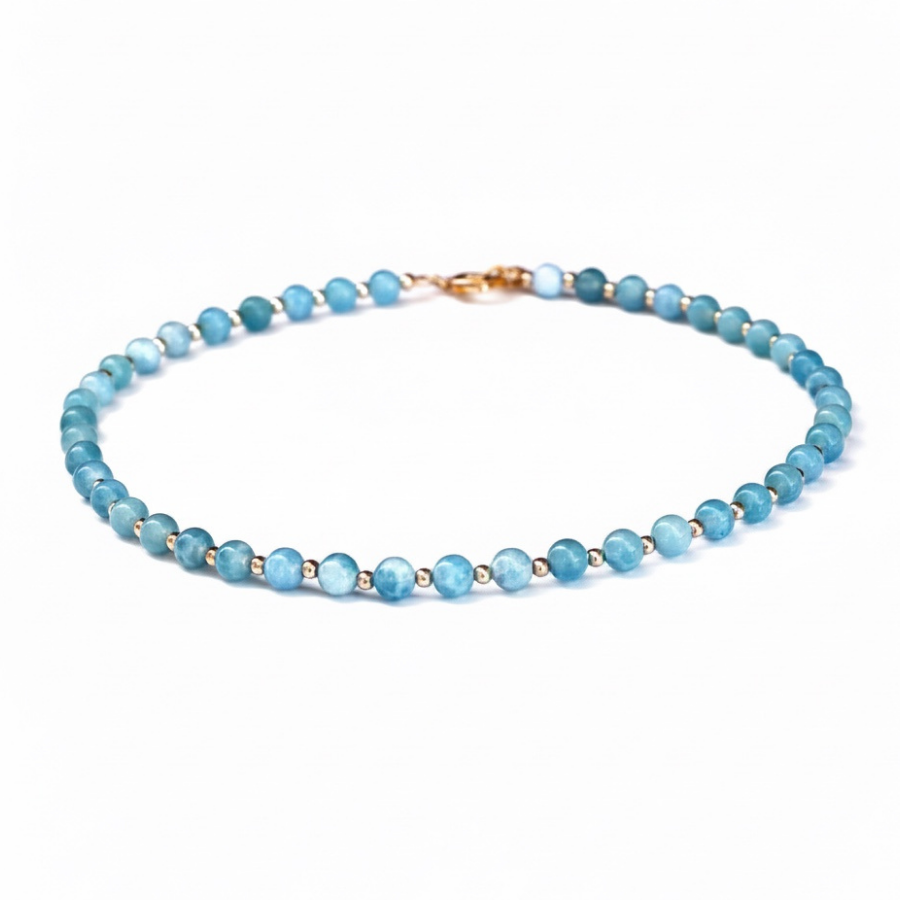 Petite Ease By Nature, 6mm Chalcedony Necklace