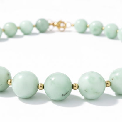 Protected By Nature - Green Angelite Necklace