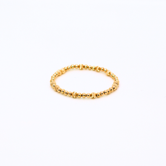 RESILIENCE 3mm Bead Bracelet, 5mm Gold