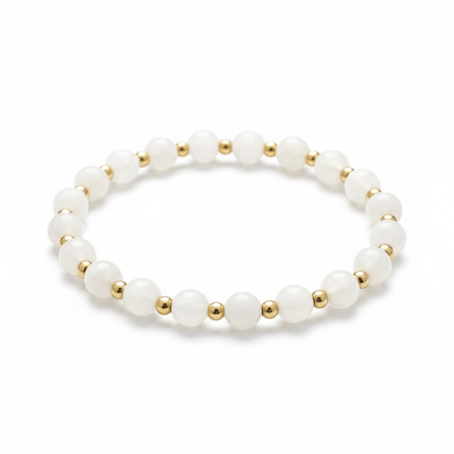 Petite Calm Moonstone 6mm Bracelet