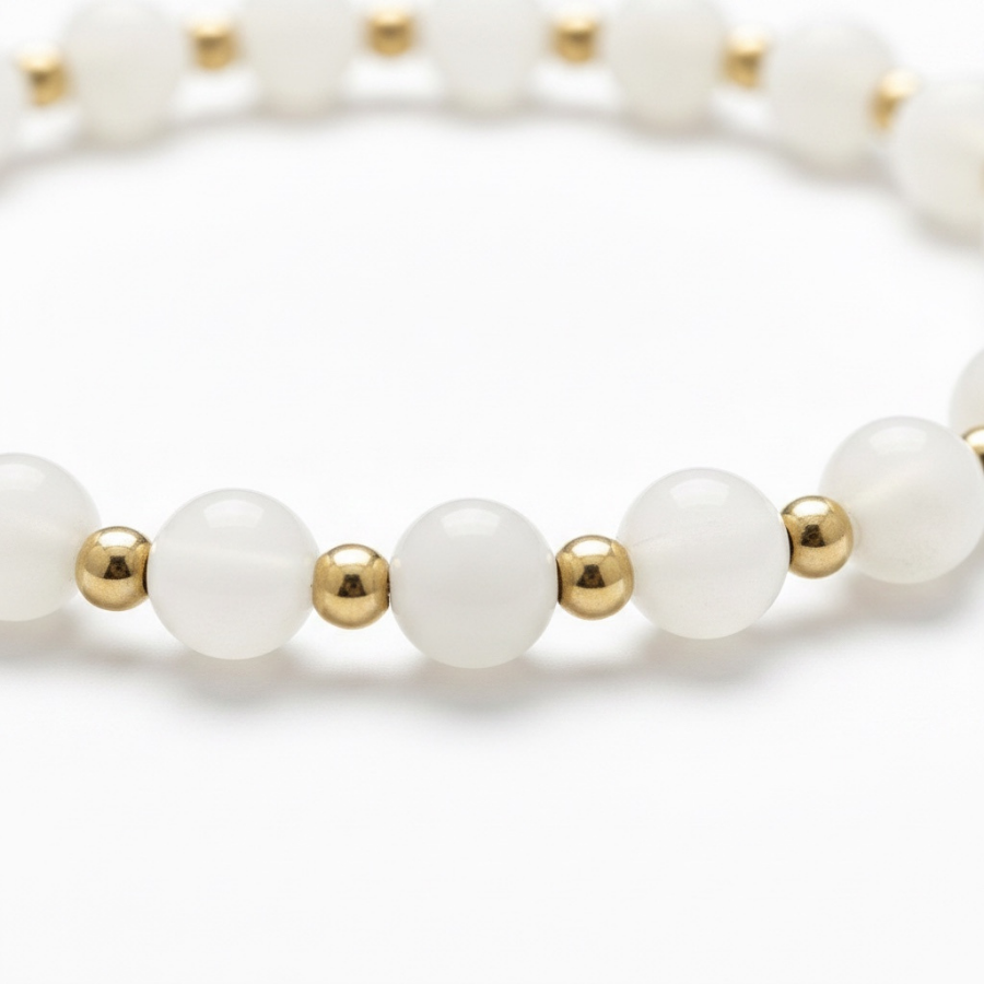 Petite Calm Moonstone 6mm Bracelet