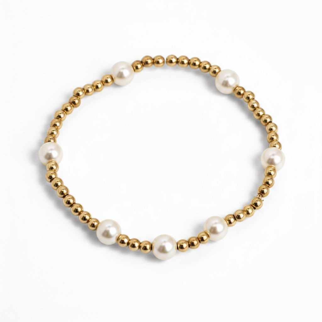 CLASSIC 3mm Gold, 6mm Pearl