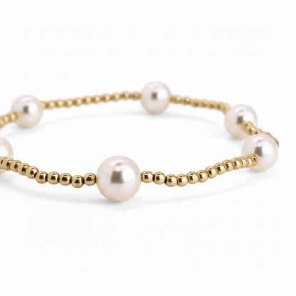 CLASSIC 2mm Gold, 6mm Pearl