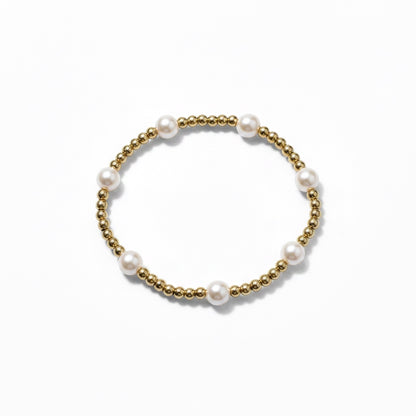 Classic 3mm Gold & 4mm Pearl
