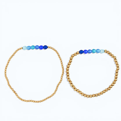 Mother & Daughter Sky Is Blue Bracelet Duo