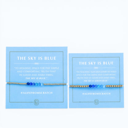 Mother & Daughter Sky Is Blue Bracelet Duo